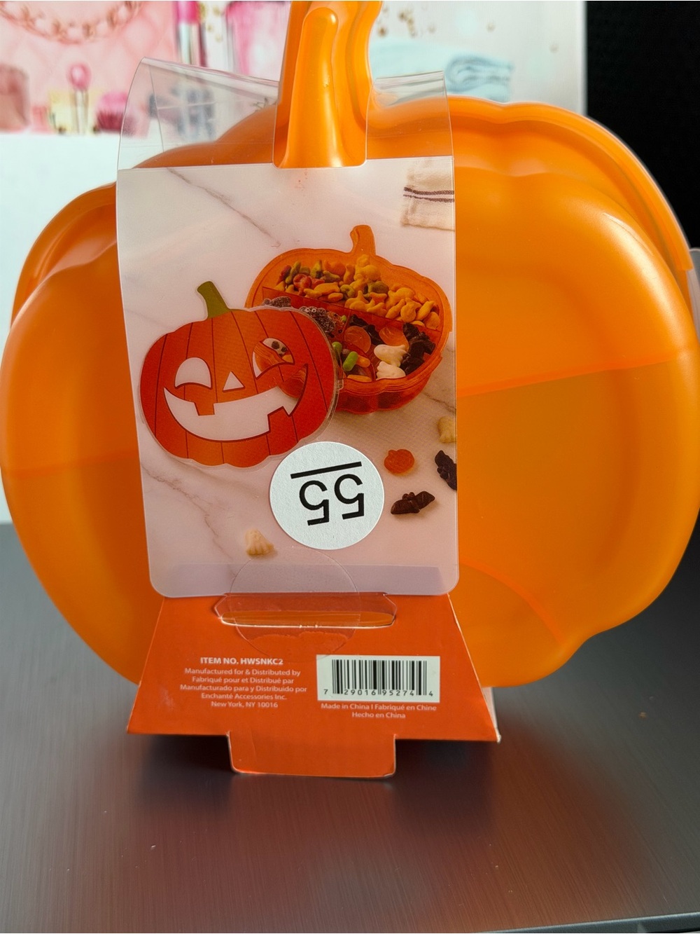CWC Orange Pumpkin Snack Box - Festive Food Storage - Picture 3 of 4